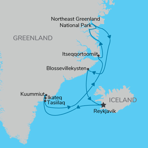 Map of Complete Greenland Map of Complete Greenland