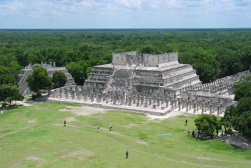 Temple of the Warriors at Chichen Itza.