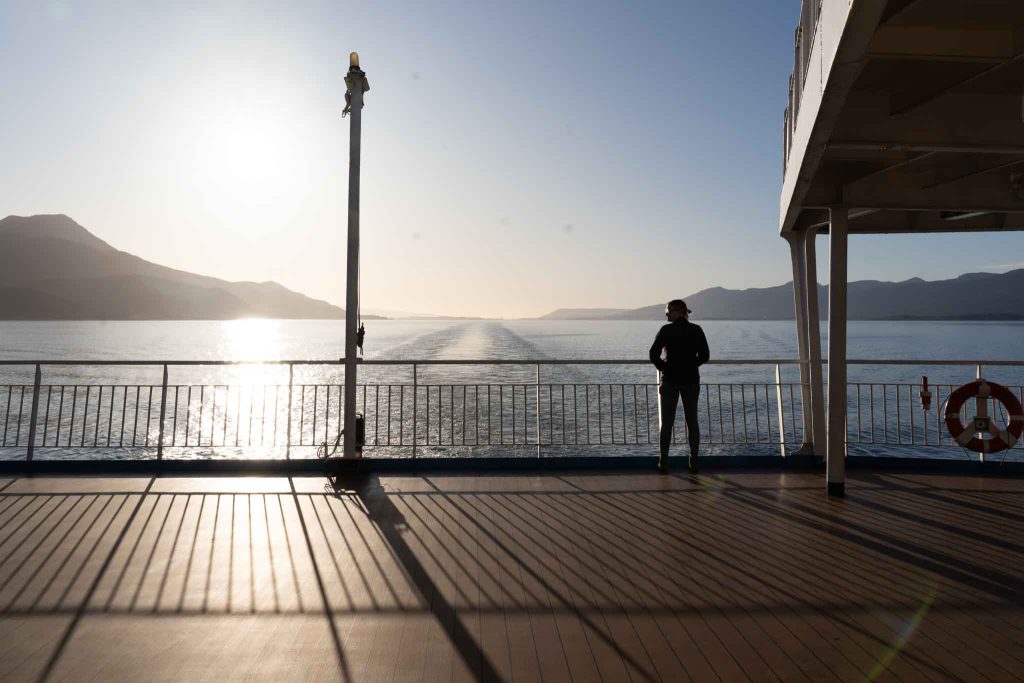 a solo traveller on the Ocean Endeavour