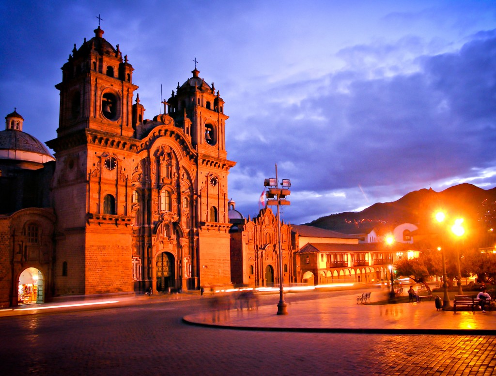 sunset in Cusco