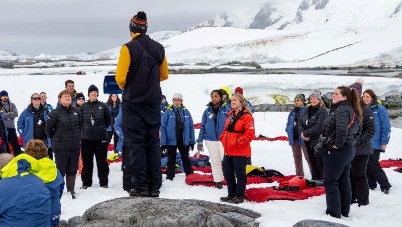 Antarctic pre-camping briefing