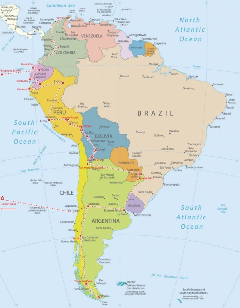 The Gringo Trail in South America.