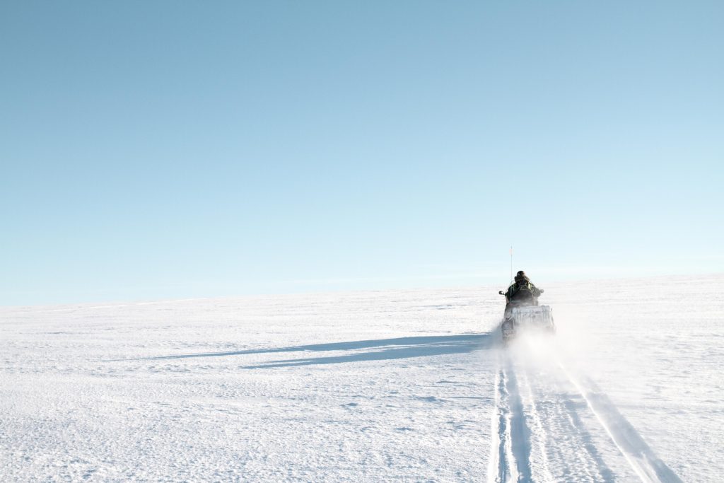 nowmobiles are often used in Svalbard’s winters