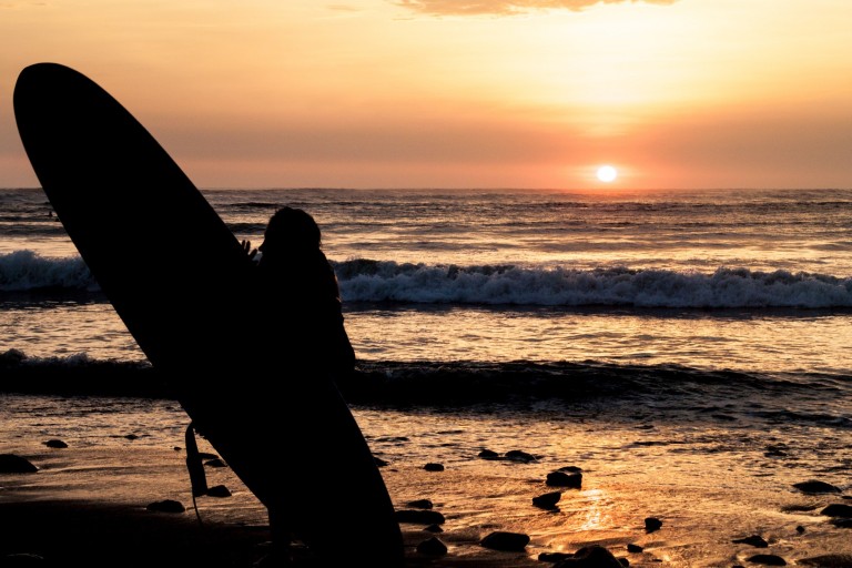 Surfer in Peru