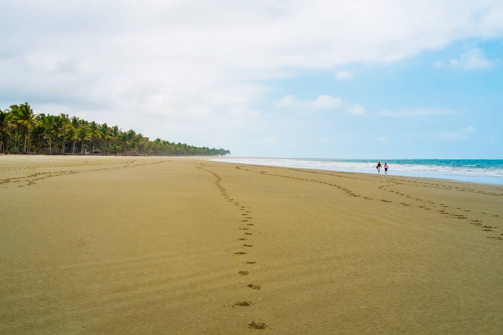 Beach of Portete near Mompiche