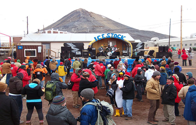 a party at McMurdo Station