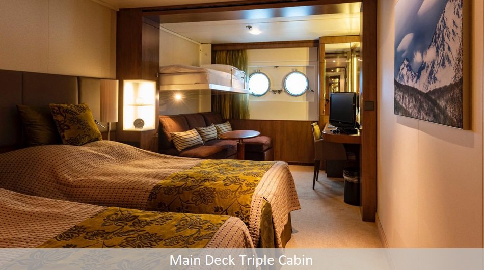 Deck 3 Main Deck Triple Cabin