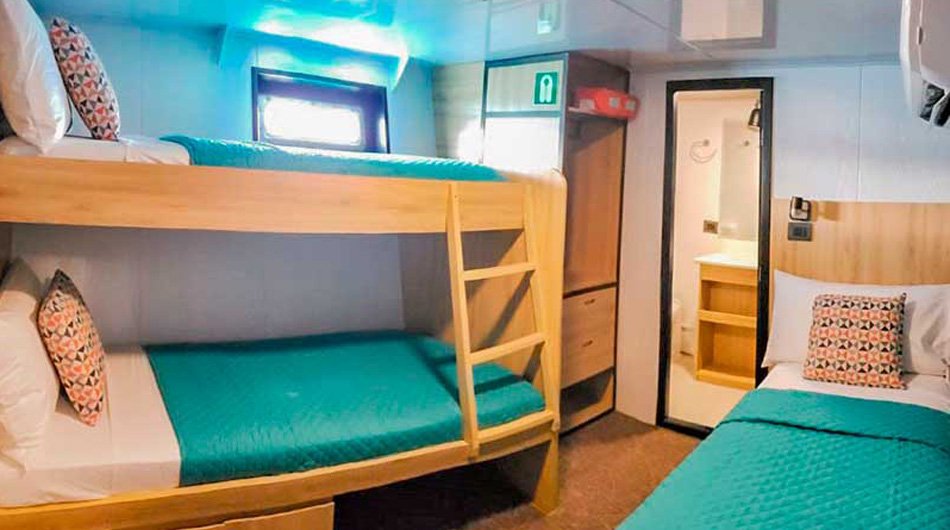 Single Cabin onboard the Bonita cruise ship