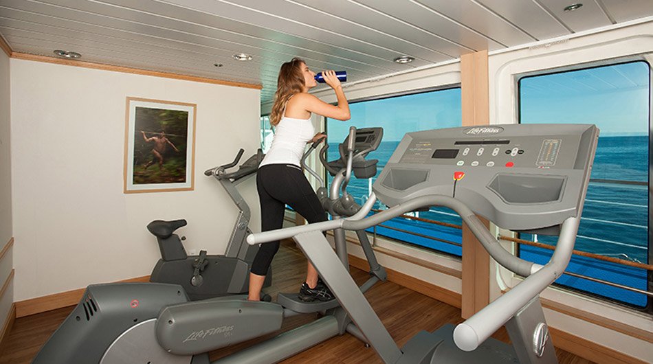 La Pinta Galapagos Cruise Ship - Gym