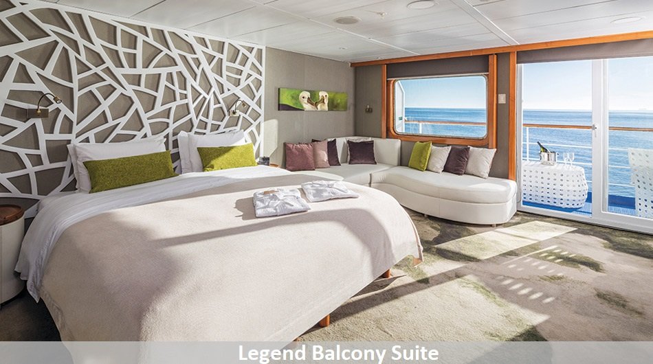 Galapagos Legend Cruise Ship - Balcony Suite 