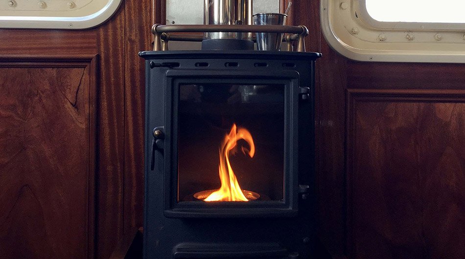 M/S Balto - Fireplace on yacht 