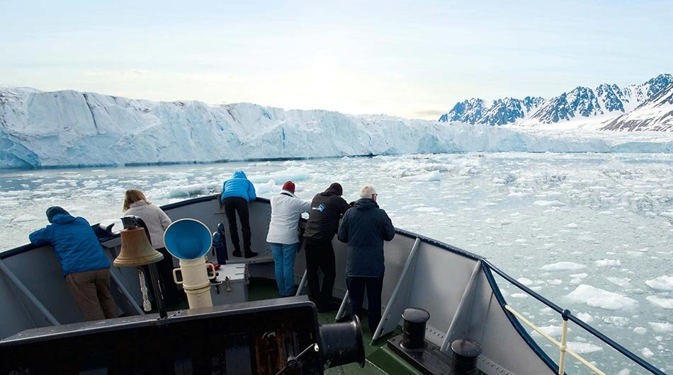 M/S Stockholm - guests enjoying Arctic scenery and icebergs