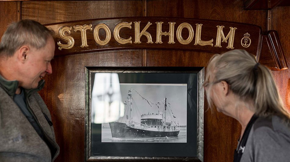 M/S Stockholm - Historic Sign onboard ship