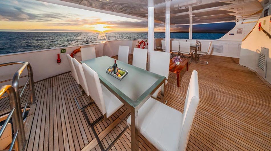 Treasure of the Galapagos Upper Deck Terrace