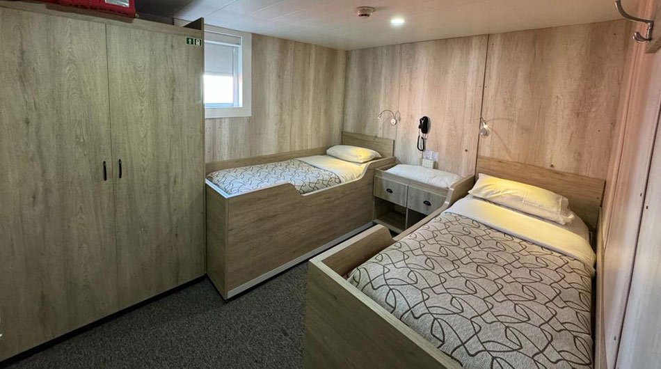 M/V Ushuaia Premier Twin Cabin Interior