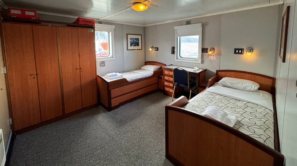 M/V Ushuaia Superior Twin Cabin Interior