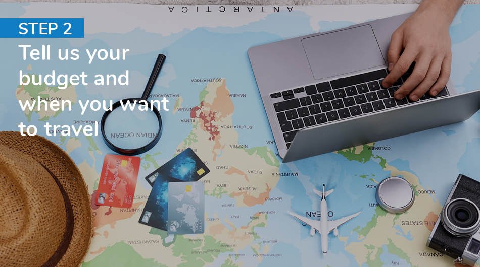 Step two - tell us your requirements