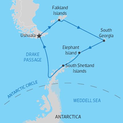 Map of Spirit of Shackleton