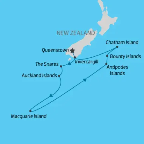 map of  Birding Down Under