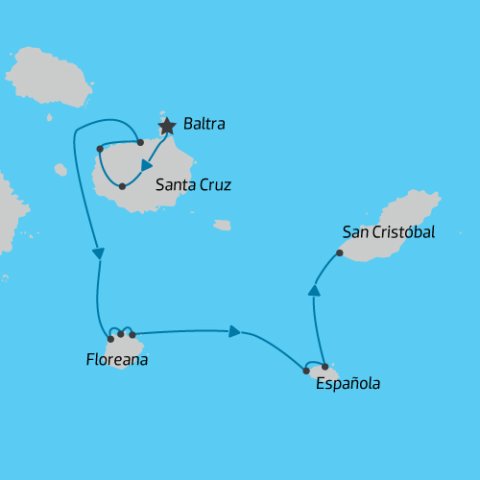 5 Day Northern Islands Cruise Infinity Map