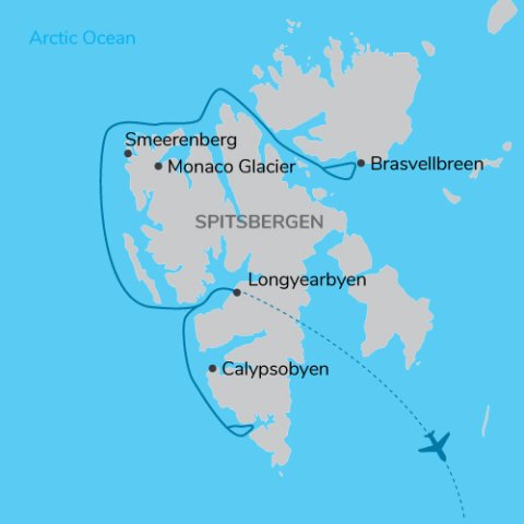 Svalbard-in-Summer map