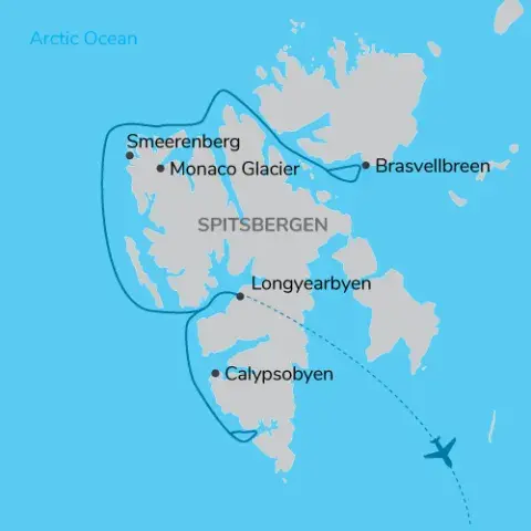 Svalbard-in-Summer map