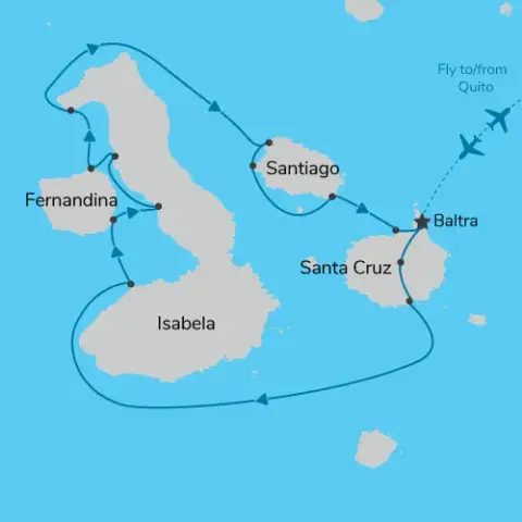 Map of Signature Galapagos 2025