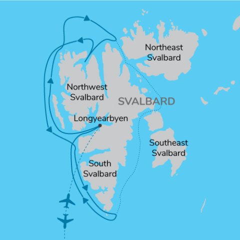Exploring Svalbard Map