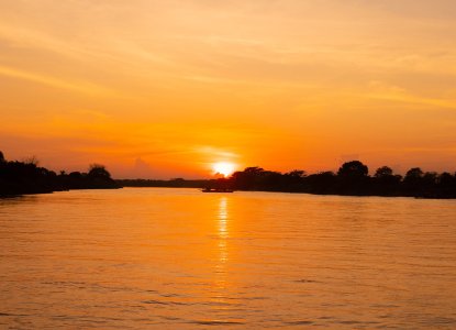 Magdalena river sunset, Colombia