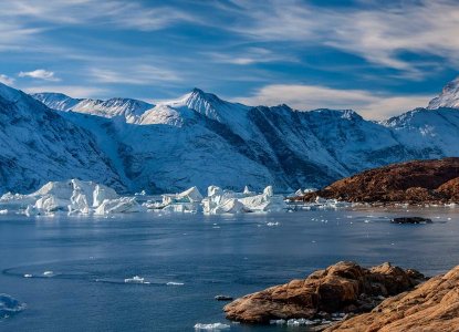 Scoresby Sund panoramic landscape
