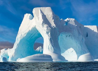 Arched Iceberg in Antarctica